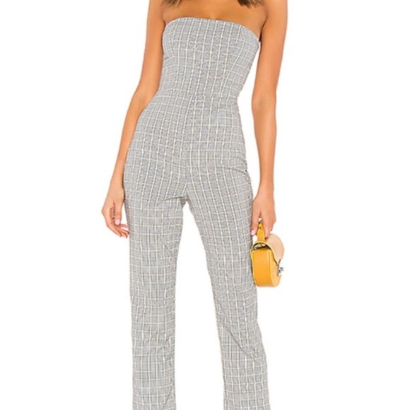Privacy Please Strapless Jumpsuit - Picture 1 of 9